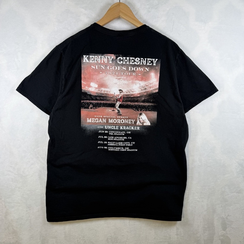 Kenny Chesney Trip Around The Sun Tour 2024 Double-Sided T-Shirt Men's Size L